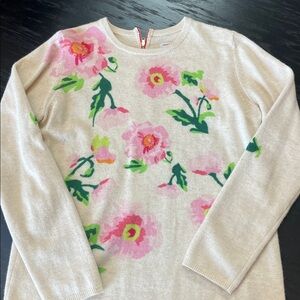 Frances Valentine Floral Knit Sweater